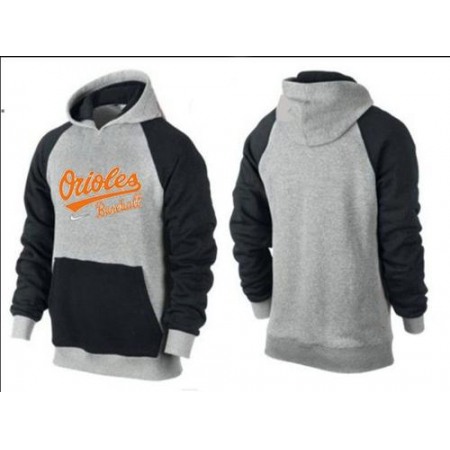 Baltimore Orioles Pullover Hoodie Grey & Black