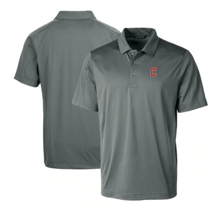 Men's Cleveland Guardians Gray Polo T-Shirt