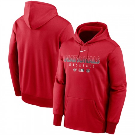 Men's Washington Nationals Red 2022 Performance Pullover Hoodie