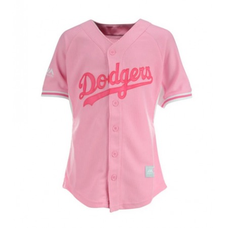 Toddler Los Angeles Dodgers Blank Pink Stitched Baseball Jersey