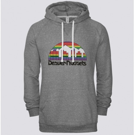 Men's Denver Nuggets Gray Pullover Hoodie