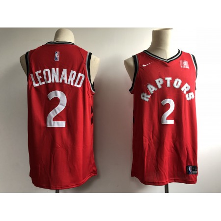 Raptors #2 Kawhi Leonard Red Nike Swingman Stitched Jersey