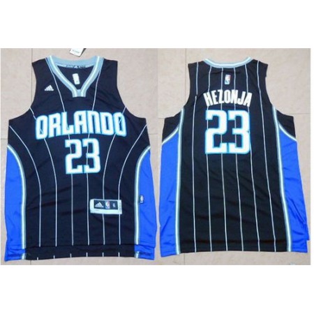 Magic #23 Mario Hezonja Black Stitched NBA Jersey