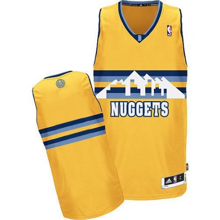 Revolution 30 Nuggets Blank Yellow Alternate Stitched NBA Jersey