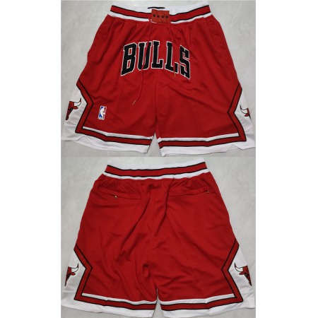 Men's Chicago Bulls Red Shorts (Run Small)