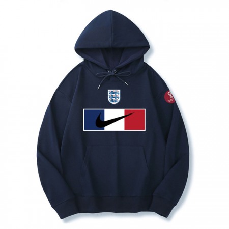 Men's England World Cup Soccer Hoodie Navy 001