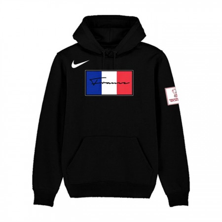 Men's France FIFA World Cup Soccer Hoodie Black