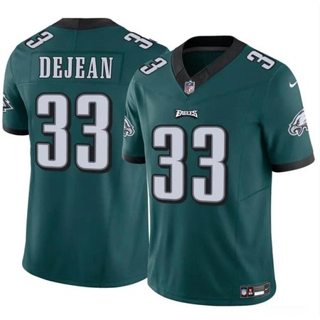 Men's Philadelphia Eagles #33 Cooper DeJean Green 2024 Draft F.U.S.E Vapor Untouchable Limited Stitched Football Jersey