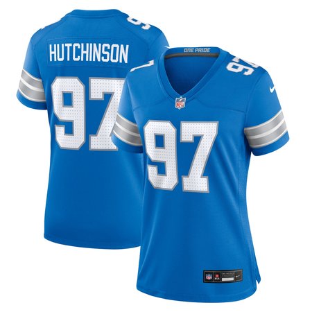 Women's Detroit Lions Aidan Hutchinson Nike Blue Game Jersey