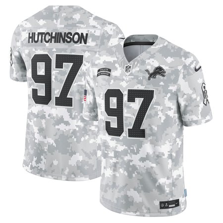 Men's Detroit Lions Aidan Hutchinson Nike Arctic Camo 2024 Salute to Service Limited Jersey