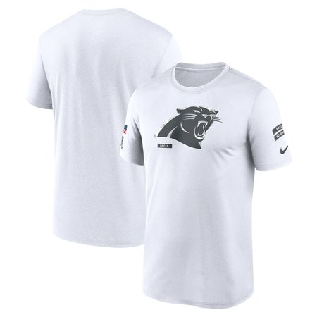 Men's Carolina Panthers Nike White 2024 Salute To Service Legend Performance T-Shirt