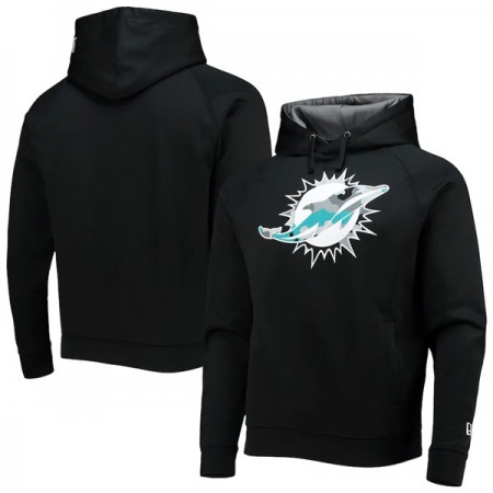 Men's Miami Dolphins Black Pullover Hoodie