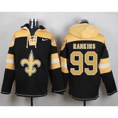 Nike Saints #99 Sheldon Rankins Black Player Pullover NFL Hoodie