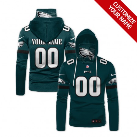 Men's Philadelphia Eagles 2020 Green Customize Hoodie Mask