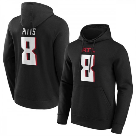 Men's Atlanta Falcons #8 Kyle Pitts Black Hoodie