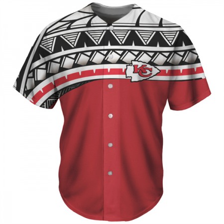 Men's Kansas City Chiefs Red Baseball Jersey