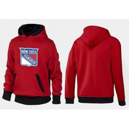 New York Rangers Pullover Hoodie Red & Black