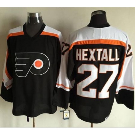 Flyers #27 Ron Hextall Black CCM Throwback Stitched NHL Jersey