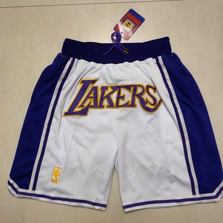 Los Angeles Lakers White Shorts