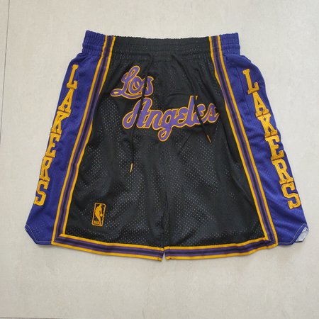 Los Angeles Lakers Black Shorts